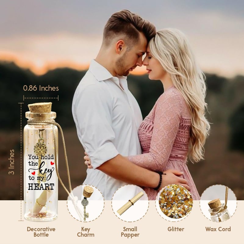 Valentine's Day Message in a Bottle Gift for Couples