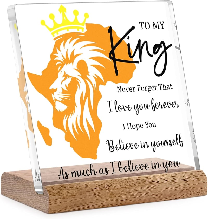 Christmas Keepsake for Husband - Lion Themed I Love You Gift