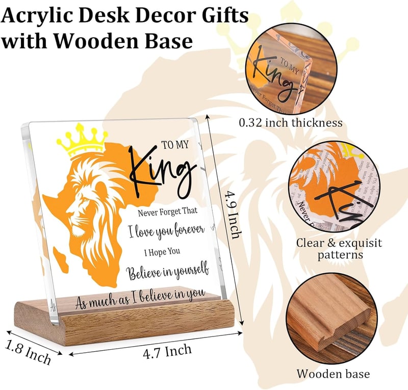 Christmas Keepsake for Husband - Lion Themed I Love You Gift