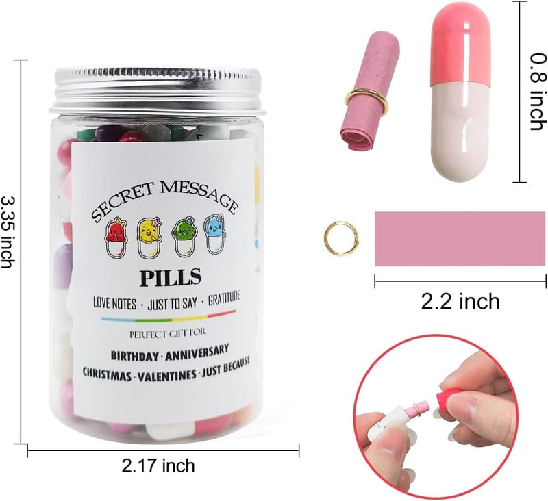Love Message Capsules - 110 Cute Pills for Special Occasions