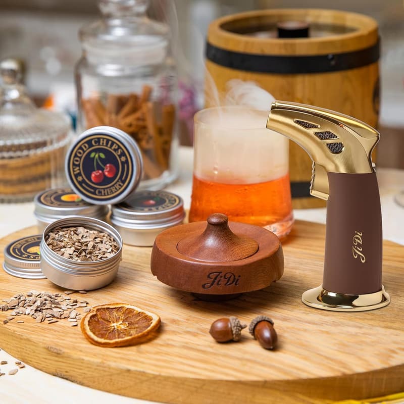 Whiskey Smoker Kit for Bourbon - Ideal Gift for Dad or Boyfriend