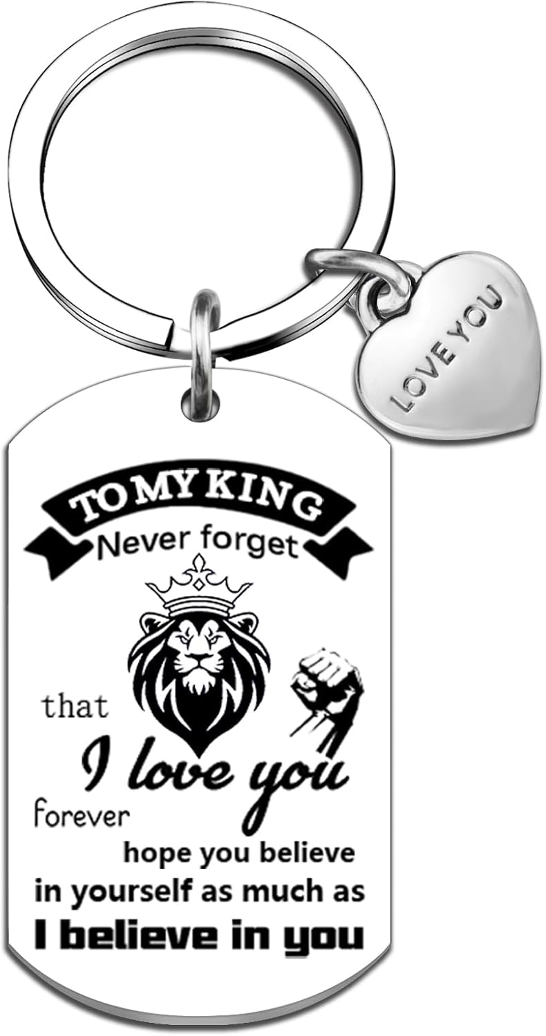 Personalized Keychain for Men - Anniversary & Birthday Gift