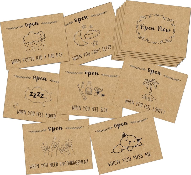 Valentine's Day Open When Envelopes Gift Set for Him/Her