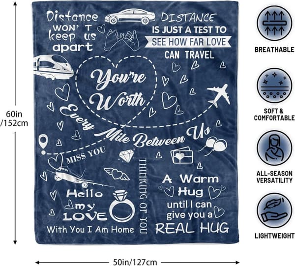 Valentine's Day Blanket for Long Distance Couples - 60