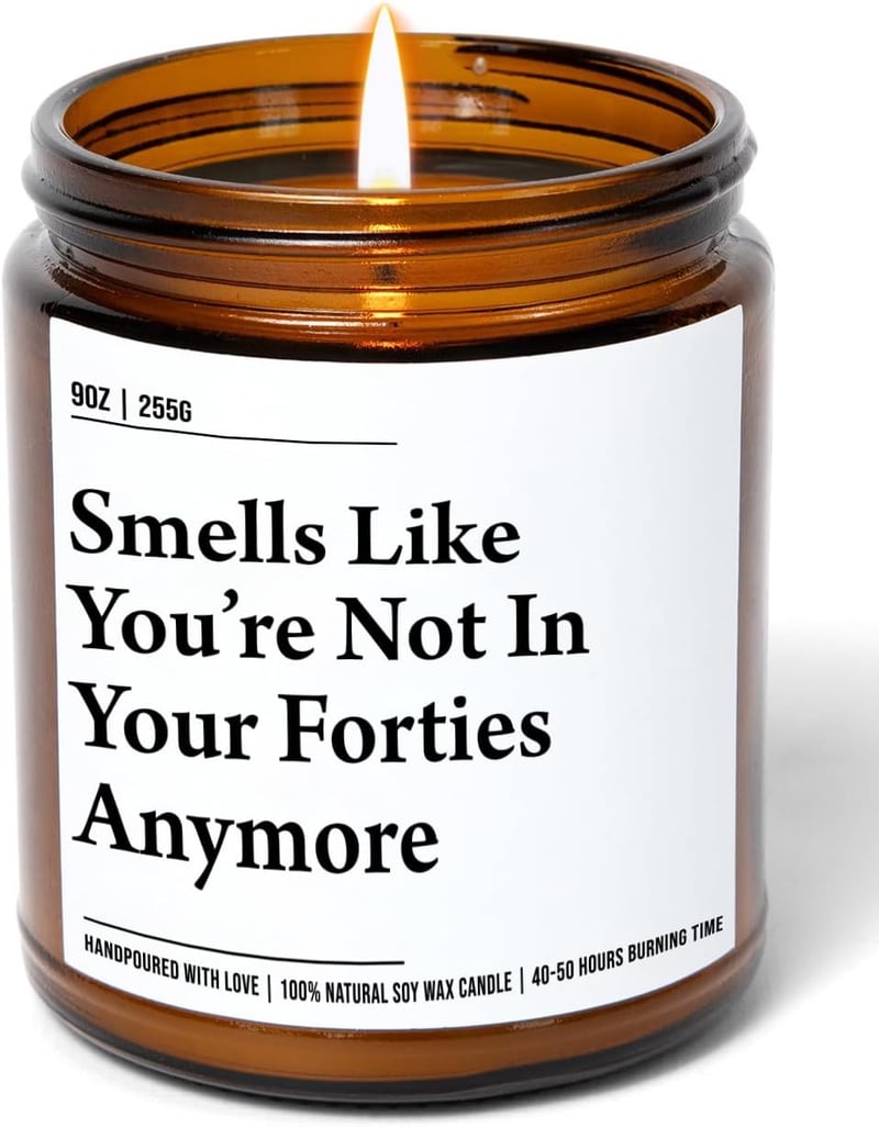 50th Birthday Soy Wax Candle - Funny Gift for Couples