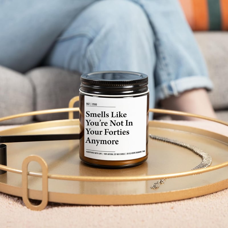 50th Birthday Soy Wax Candle - Funny Gift for Couples