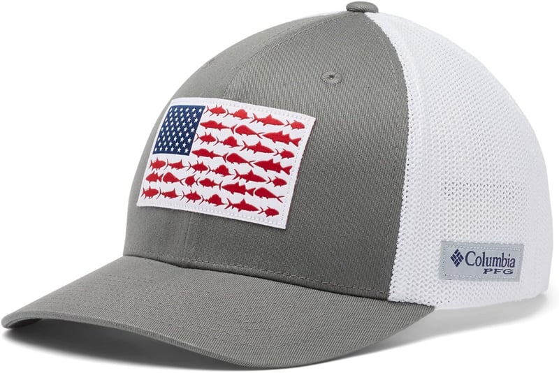 Columbia PFG Fish Flag Mesh Cap for Outdoor Enthusiasts