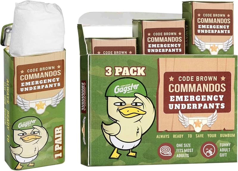 Funny Disposable Underwear - Travel Emergency Underpants Gift Set