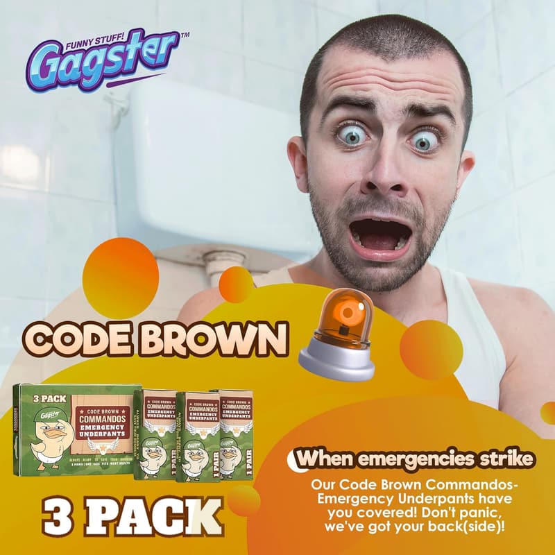 Funny Disposable Underwear - Travel Emergency Underpants Gift Set