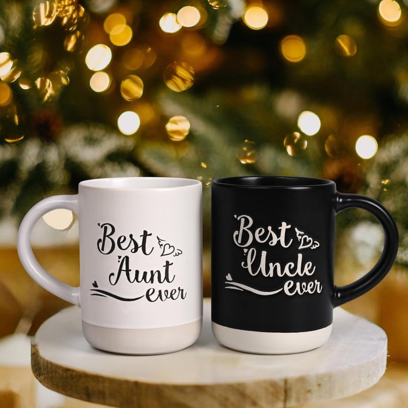 Aunt and Uncle Christmas Mug - Best Gift for Couples, 16 Oz