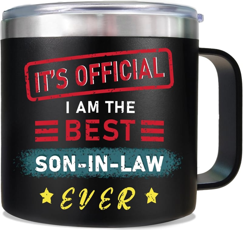 Birthday Gift for Son-in-Law - Stainless Steel Insulated Mug 14 oz