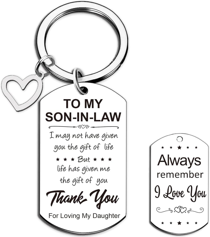 Engagement Gift Keychain for Son-in-Law
