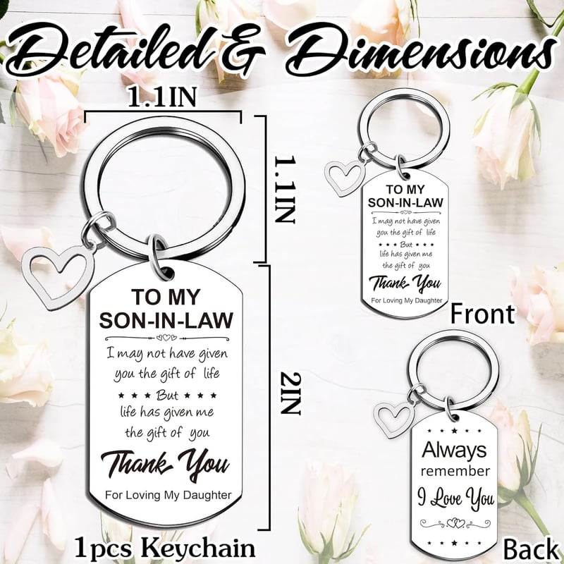 Engagement Gift Keychain for Son-in-Law