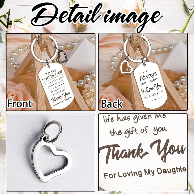Engagement Gift Keychain for Son-in-Law