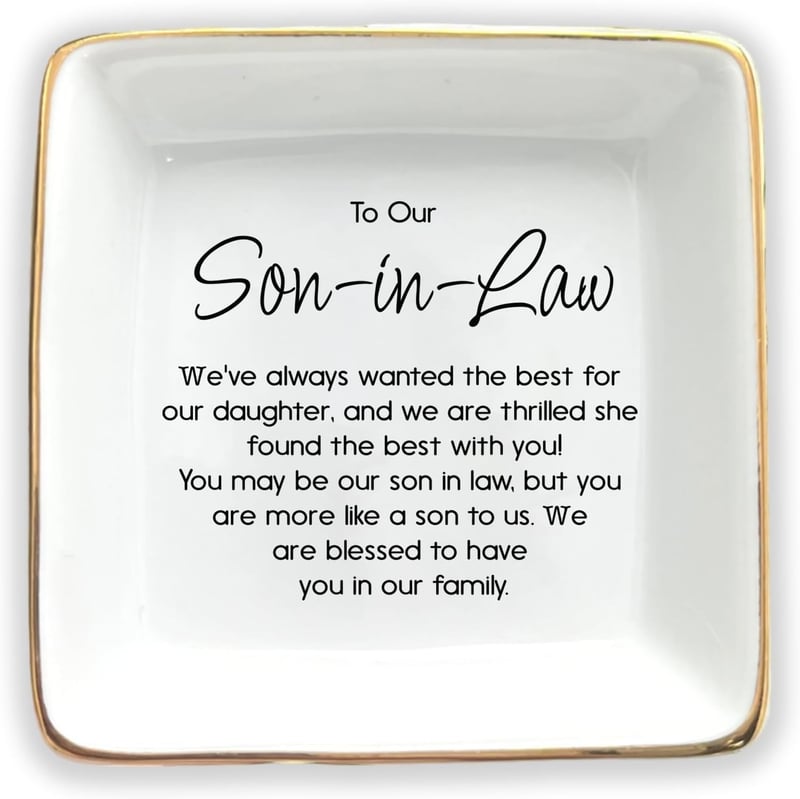 Future Son-in-Law Gift: Wedding Ring Dish