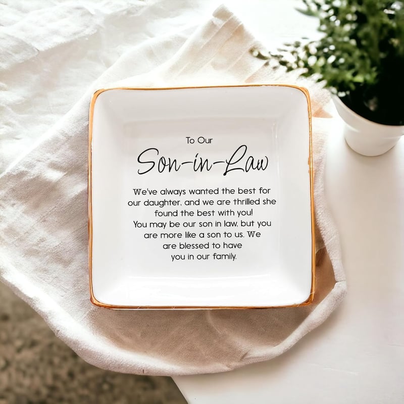 Future Son-in-Law Gift: Wedding Ring Dish