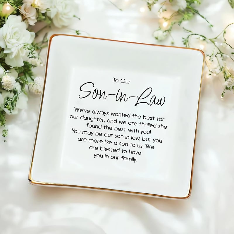 Future Son-in-Law Gift: Wedding Ring Dish