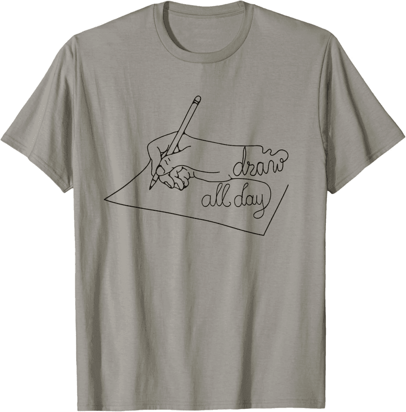 Artist Graphic Tee for Creative Drawing Enthusiasts