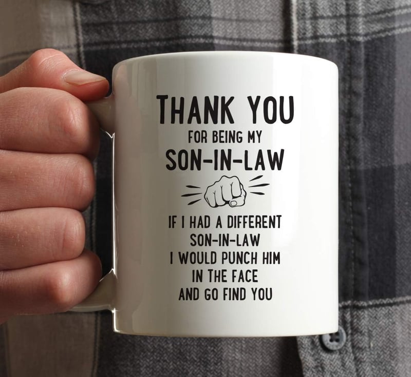 Thank You Mug for Son-in-Law - Funny 11oz Coffee Cup