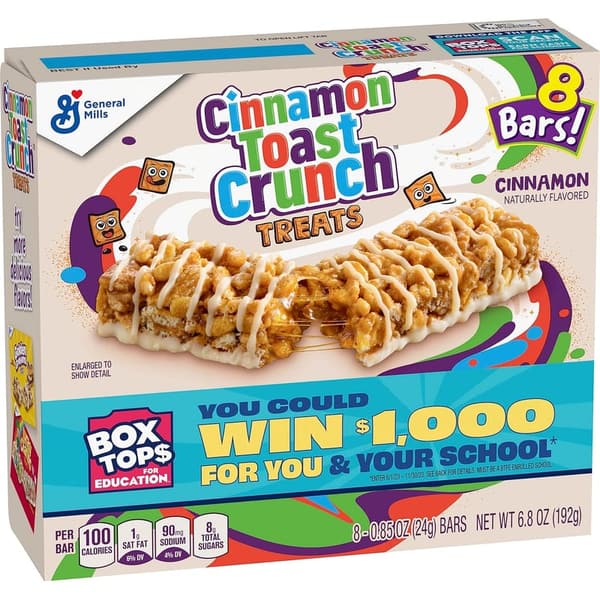 Cinnamon Toast Crunch Snack Bars, 8 Pack