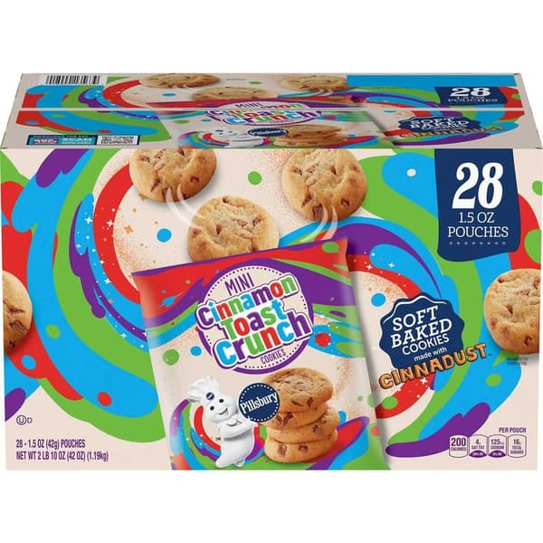 Cinnamon Toast Crunch Soft Baked Mini Cookies, 28 Pack