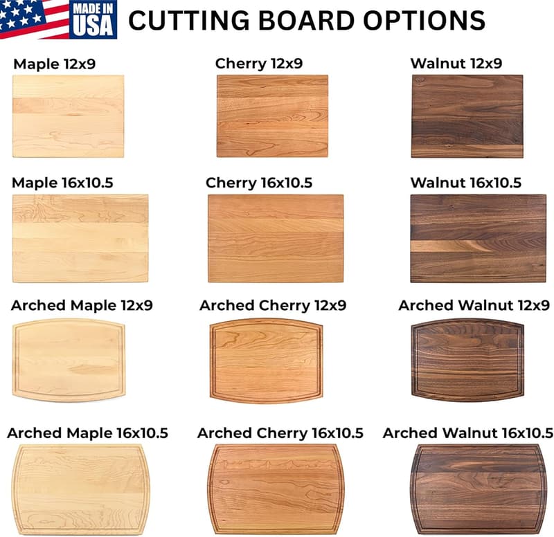 Personalized USA-Made Cutting Board for Father's Day Gifts