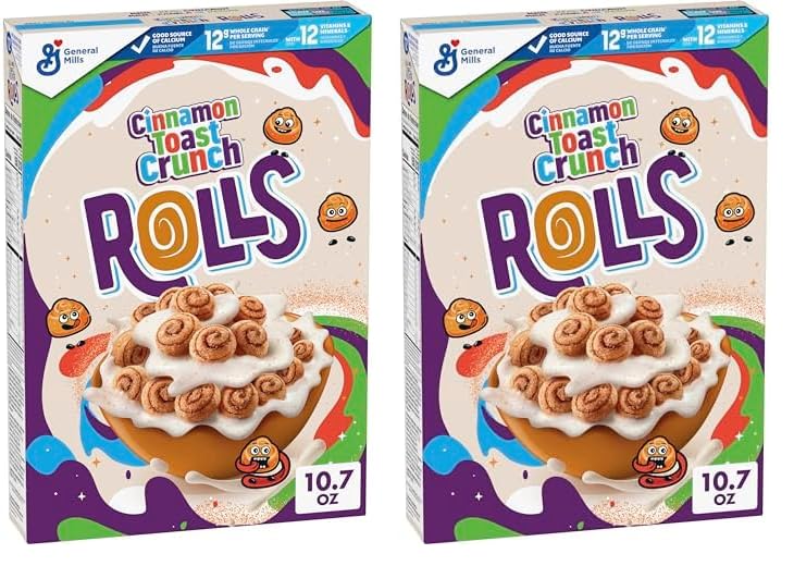 Cinnamon Toast Crunch Rolls, Breakfast Cereal, 21.4 OZ Pack