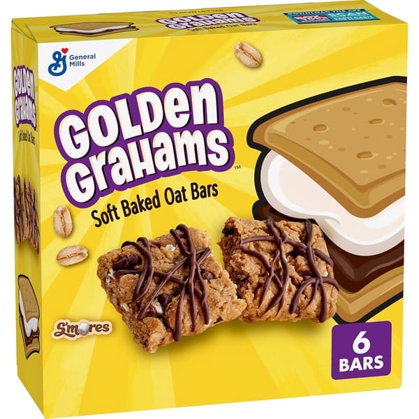 Golden Grahams S'mores Soft Baked Oat Bars, 6 Count