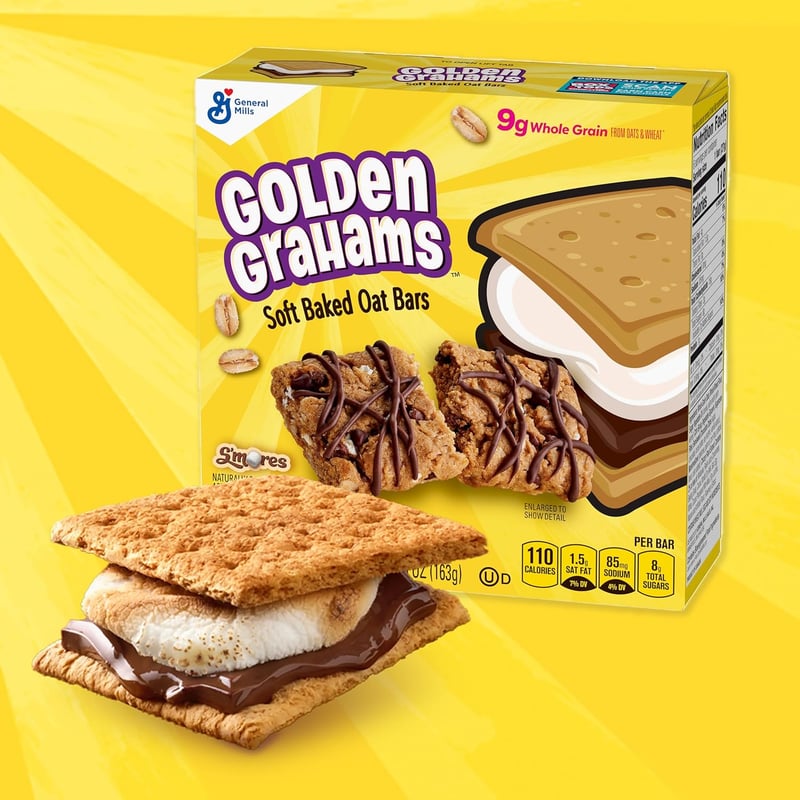 Golden Grahams S'mores Soft Baked Oat Bars, 6 Count