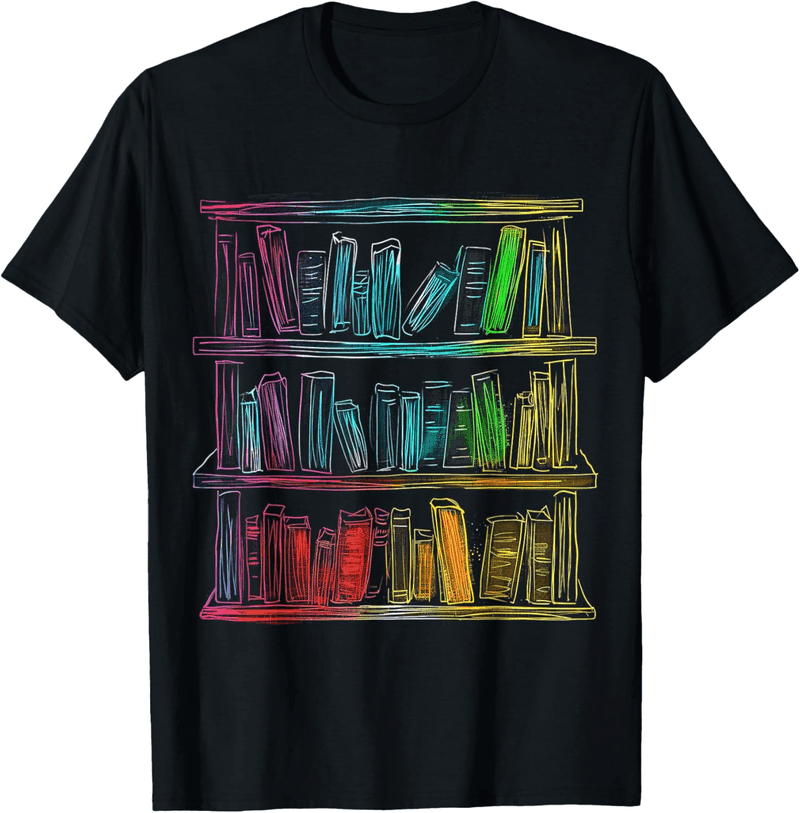 Fantasy Graphic Motif T-Shirt with Colorful Drawing Design