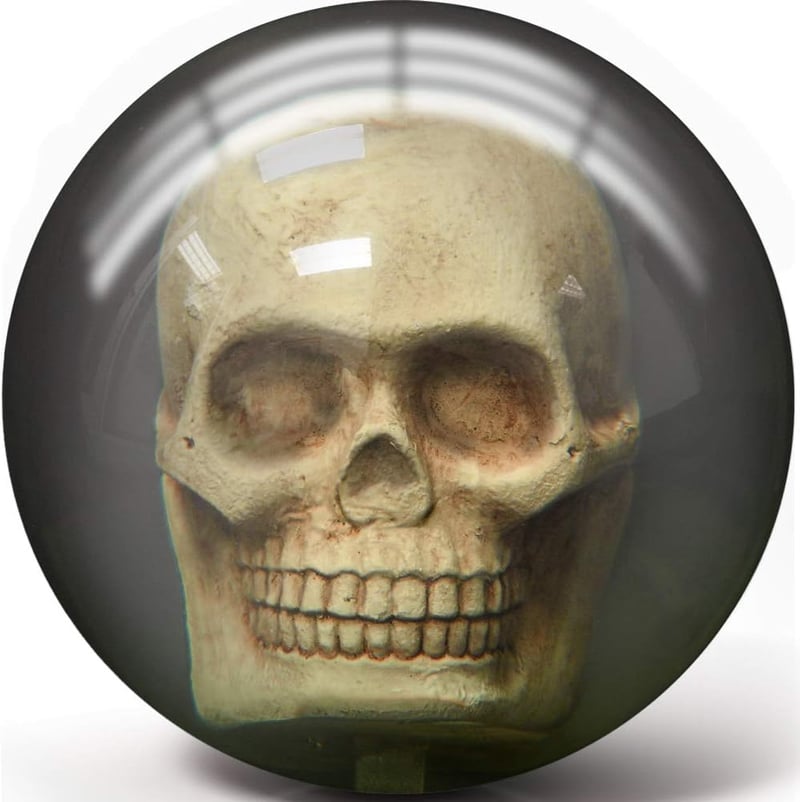 Clear Skull Bowling Ball