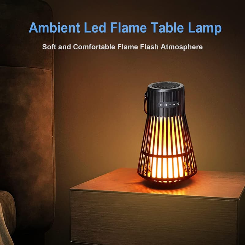Outdoor Waterproof Bluetooth Speaker with Torch Light