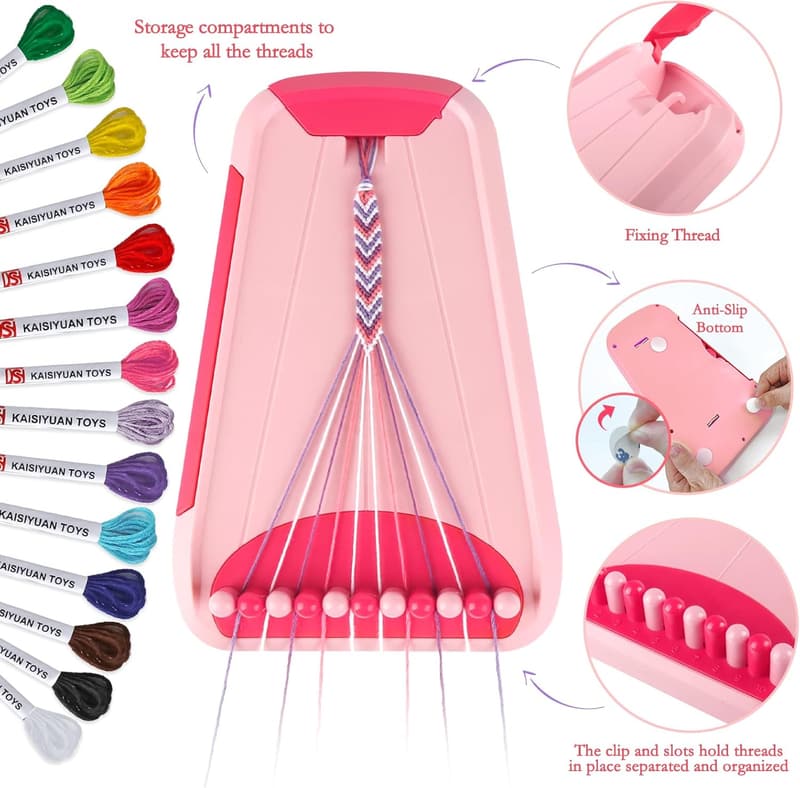 Friendship Bracelet Making Kit for Girls, Ages 8-12