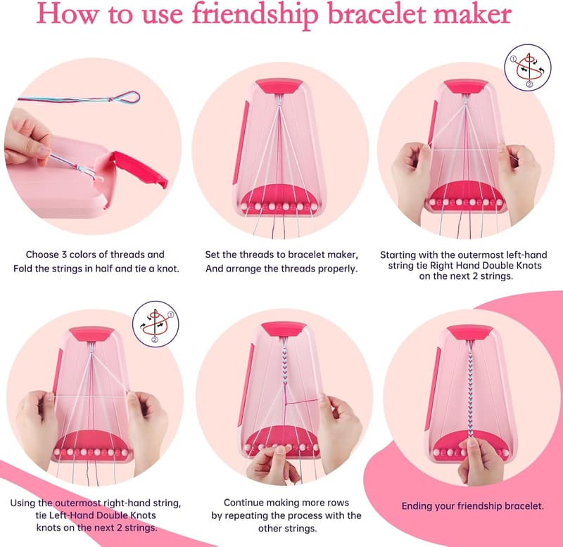 Friendship Bracelet Making Kit for Girls, Ages 8-12