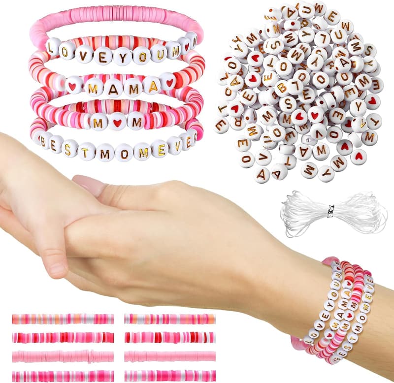 Mother's Day Heishi Bracelet Craft Kit for Women