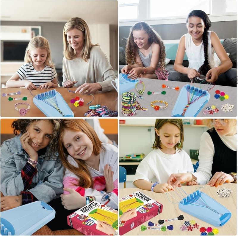 Friendship Bracelet Making Kit for Kids Ages 8-12
