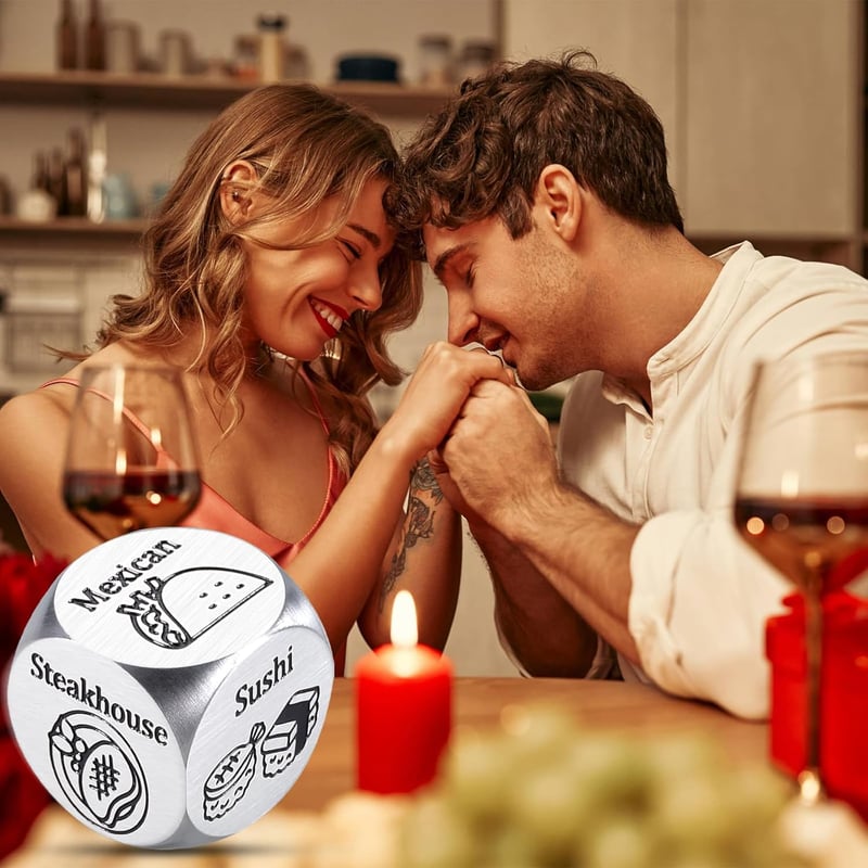 11th Anniversary Steel Gifts: Date Night Dice for Couples