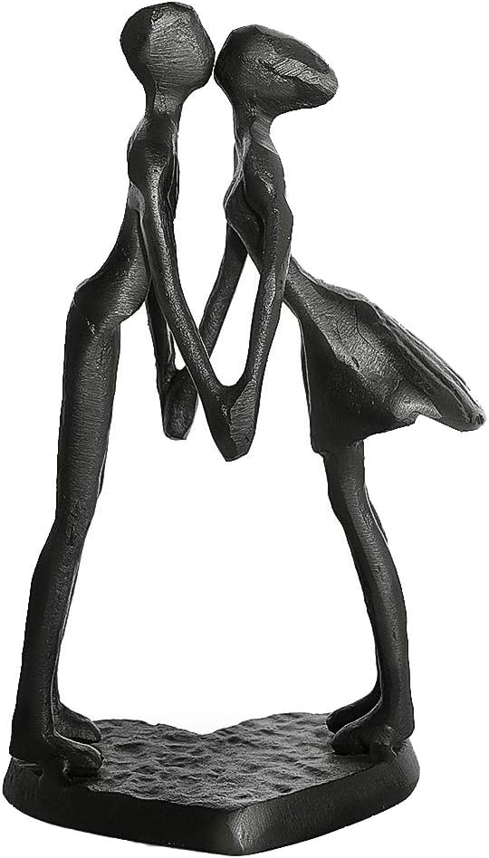 Timeless Iron Sculpture for Couples - 6 Inch Anniversary Gift