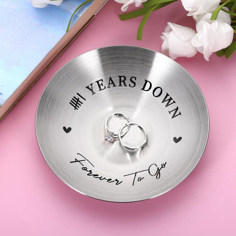 6th Anniversary Iron Ring Holder for Couples