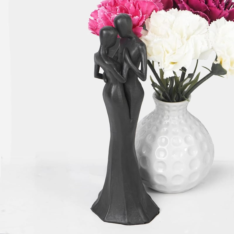 Couples Cast Iron Statue - Passionate Love Anniversary Gift