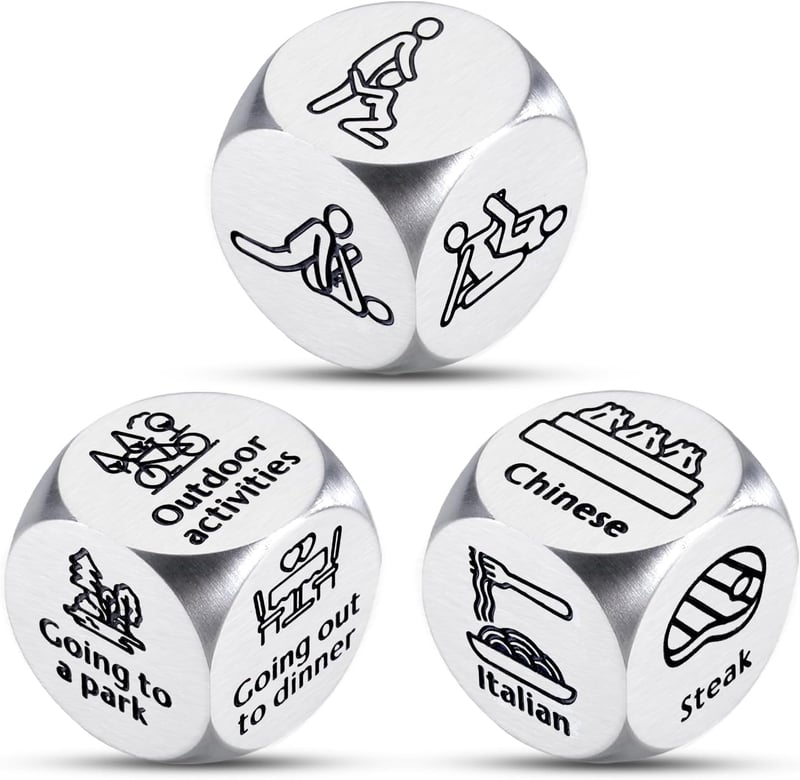 Valentine's Day Date Night Dice for Couples - Fun Decision Maker