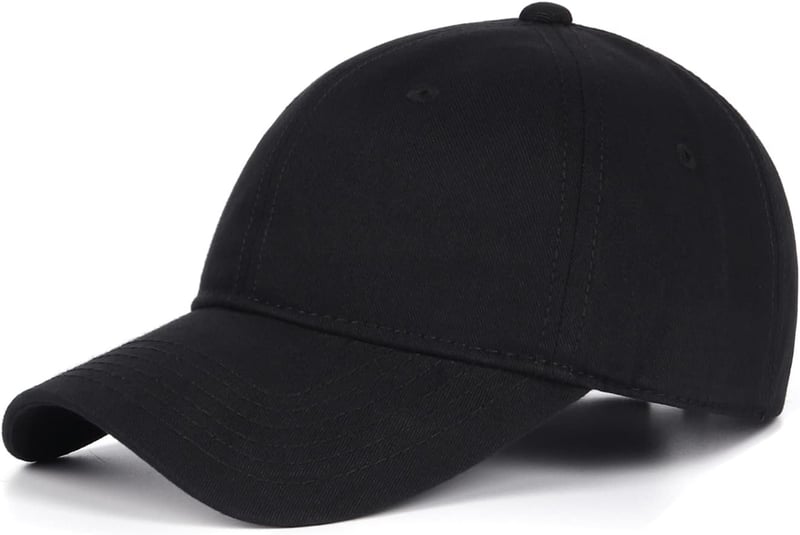 Oversize XXL Cotton Adjustable Baseball Cap for Men