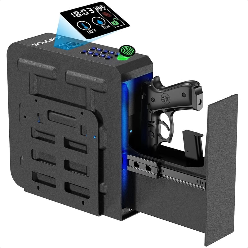 Biometric Pistol Safe - Quick Access Fingerprint Lock Box