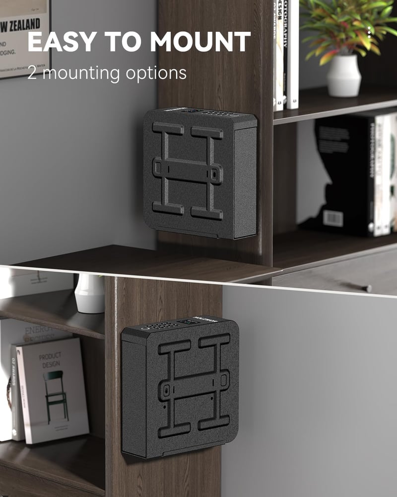 Biometric Pistol Safe - Quick Access Fingerprint Lock Box