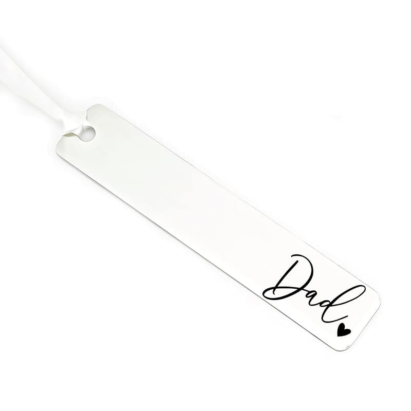 Father's Day Stainless Steel Bookmark Gift from Kids