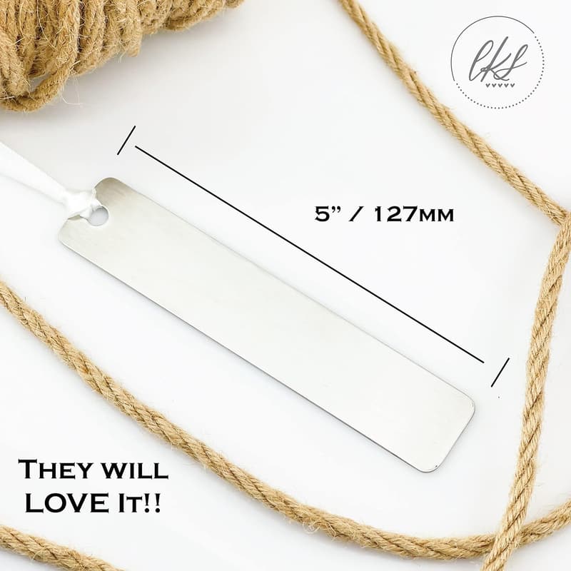Father's Day Stainless Steel Bookmark Gift from Kids