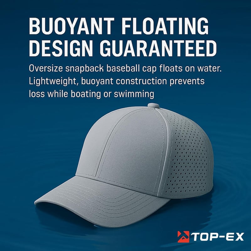 Water-Repellent XL/XXL Snapback Cap for Golf and Beach