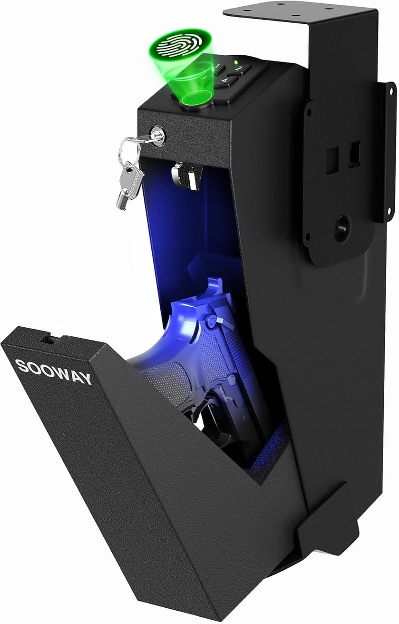 Biometric Gun Safe with Quick Access for Handguns
