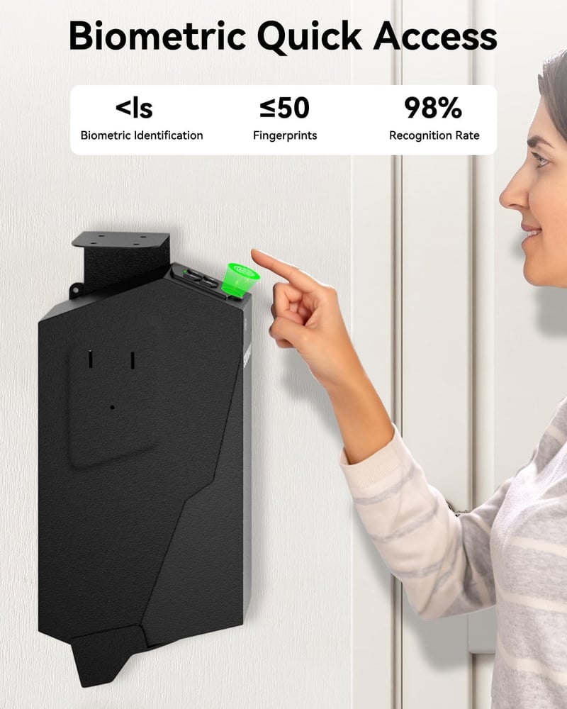 Biometric Gun Safe with Quick Access for Handguns