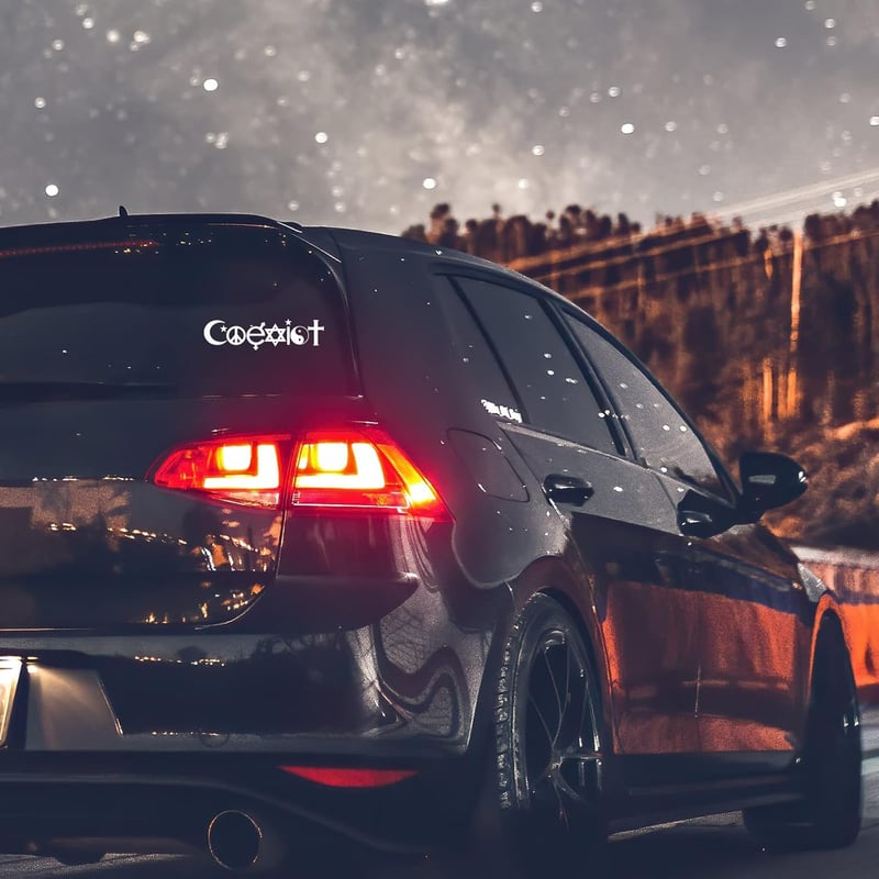 Coexist Peace Religion Sticker Decal for Laptop or Car